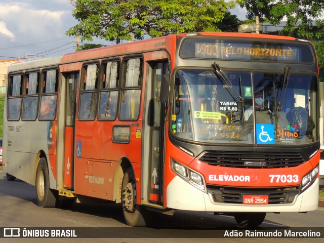 Eldorado Transportes 77033 na cidade de Belo Horizonte, Minas Gerais, Brasil, por Adão Raimundo Marcelino. ID da foto: 8469736.