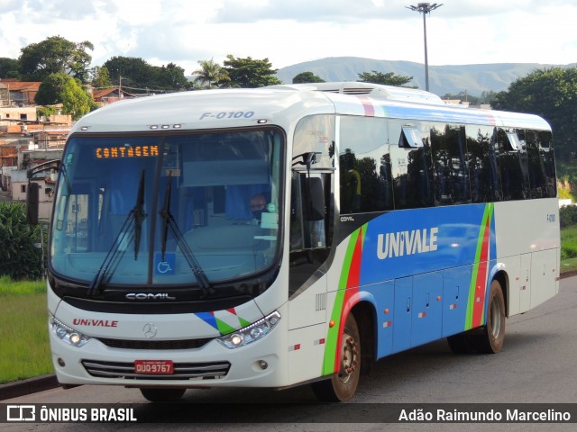 Univale Transportes F-0100 na cidade de Belo Horizonte, Minas Gerais, Brasil, por Adão Raimundo Marcelino. ID da foto: 8469515.