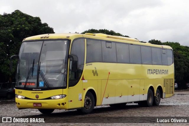Viação Itapemirim 5869 na cidade de Vitória da Conquista, Bahia, Brasil, por Lucas Oliveira. Número da foto: #8468208.