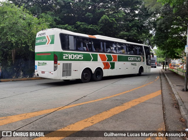 Empresa Gontijo de Transportes 21095 na cidade de São Paulo, São Paulo, Brasil, por Guilherme Lucas Martins De Assunção. ID da foto: 8467923.