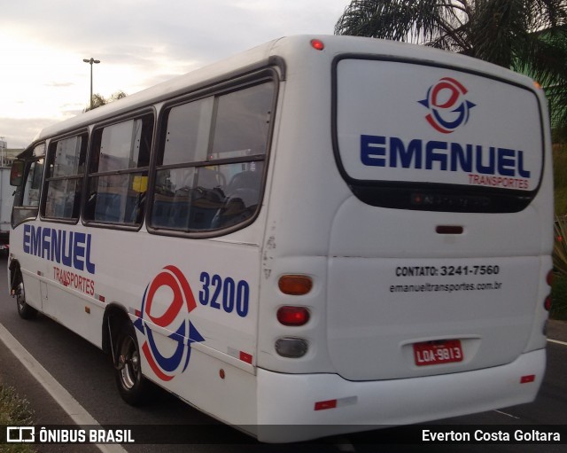 Emanuel Transportes 3200 na cidade de Cariacica, Espírito Santo, Brasil, por Everton Costa Goltara. ID da foto: 8469012.