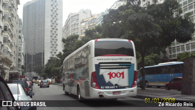 Auto Viação 1001 RJ 108.665 na cidade de Rio de Janeiro, Rio de Janeiro, Brasil, por Zé Ricardo Reis. Número da foto: #8417820.