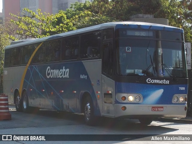 Viação Cometa 7699 na cidade de São Paulo, São Paulo, Brasil, por Allen Maximiliano. ID da foto: 8418217.