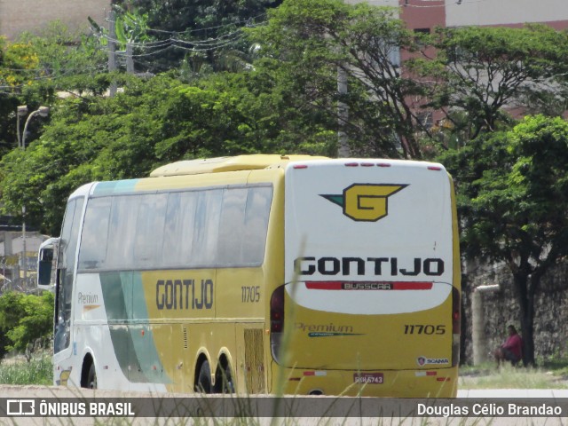 Empresa Gontijo de Transportes 11705 na cidade de Belo Horizonte, Minas Gerais, Brasil, por Douglas Célio Brandao. ID da foto: 8417826.