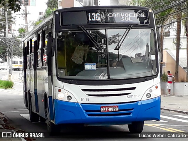 Insular Transportes Coletivos 5118 na cidade de Curitiba, Paraná, Brasil, por Lucas Weber Calizario. Número da foto: #8419163.