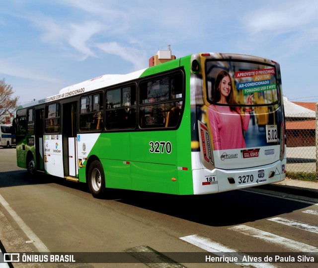 VB Transportes e Turismo 3270 na cidade de Campinas, São Paulo, Brasil, por Henrique Alves de Paula Silva. Número da foto: #8417919.