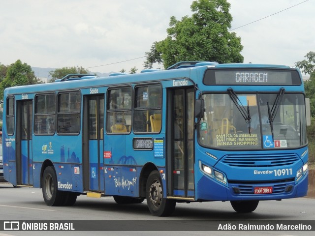 Auto Omnibus Floramar 10911 na cidade de Belo Horizonte, Minas Gerais, Brasil, por Adão Raimundo Marcelino. ID da foto: 8419447.