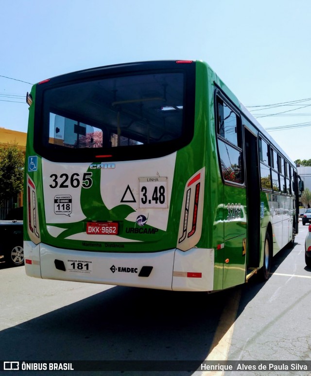 VB Transportes e Turismo 3265 na cidade de Campinas, São Paulo, Brasil, por Henrique Alves de Paula Silva. Número da foto: #8417928.