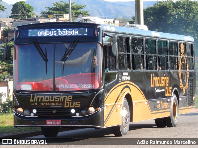 Ônibus Particulares 6160 na cidade de Belo Horizonte, Minas Gerais, Brasil, por Adão Raimundo Marcelino. ID da foto: 8419339.