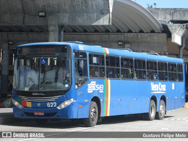 Expresso Vera Cruz 622 na cidade de Recife, Pernambuco, Brasil, por Gustavo Felipe Melo. ID da foto: 8418575.