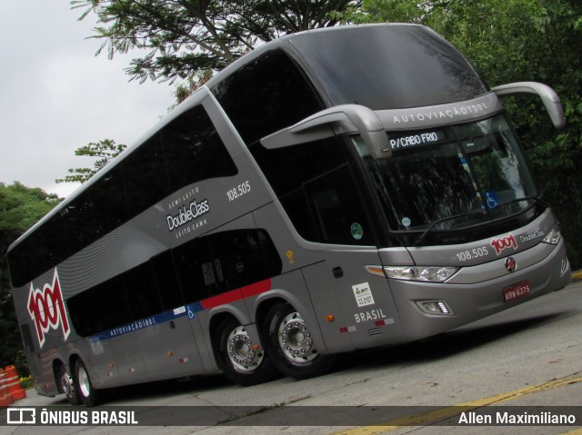 Auto Viação 1001 108.505 na cidade de São Paulo, São Paulo, Brasil, por Allen Maximiliano. ID da foto: 8418027.