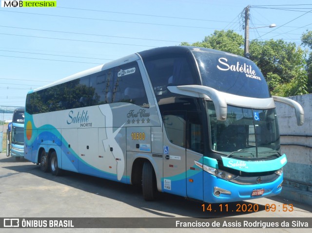 Expresso Satélite Norte 10500 na cidade de Teresina, Piauí, Brasil, por Francisco de Assis Rodrigues da Silva. Número da foto: #8417769.