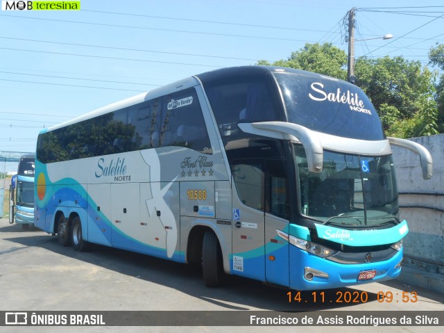 Expresso Satélite Norte 10500 na cidade de Teresina, Piauí, Brasil, por Francisco de Assis Rodrigues da Silva. ID da foto: 8417769.