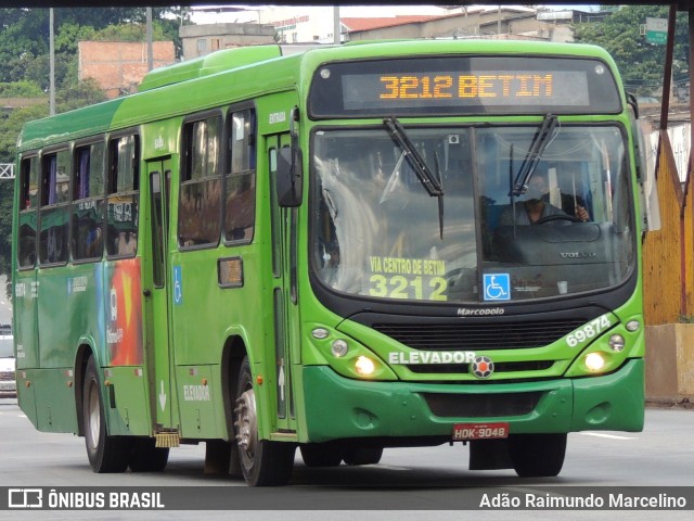 Viação Santa Edwiges 69874 na cidade de Contagem, Minas Gerais, Brasil, por Adão Raimundo Marcelino. Número da foto: #8472901.