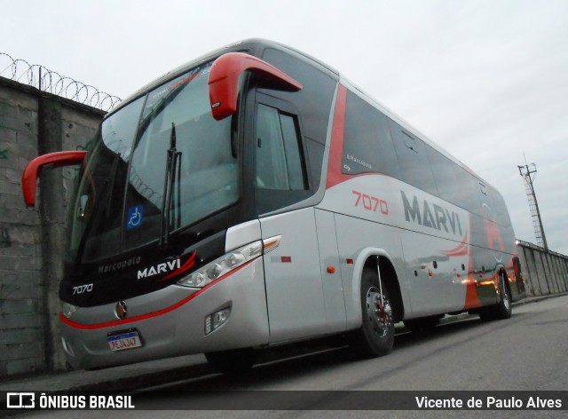 Marvi Fretamento e Turismo 7070 na cidade de Duque de Caxias, Rio de Janeiro, Brasil, por Vicente de Paulo Alves. Número da foto: #8470113.