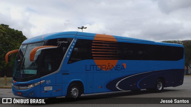 Litorânea Transportes Coletivos 5981 na cidade de São Paulo, São Paulo, Brasil, por Jessé Santos. ID da foto: 8471115.