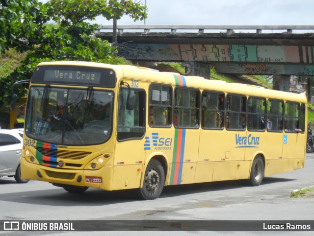 Expresso Vera Cruz 302 na cidade de Recife, Pernambuco, Brasil, por Lucas Ramos. ID da foto: 8471682.