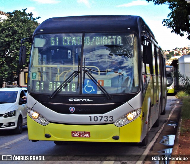 Milênio Transportes 10733 na cidade de Belo Horizonte, Minas Gerais, Brasil, por Gabriel Henrique. ID da foto: 8470545.