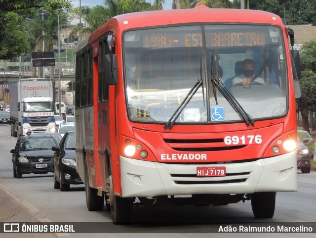 Viação Santa Edwiges 69176 na cidade de Contagem, Minas Gerais, Brasil, por Adão Raimundo Marcelino. ID da foto: 8472893.