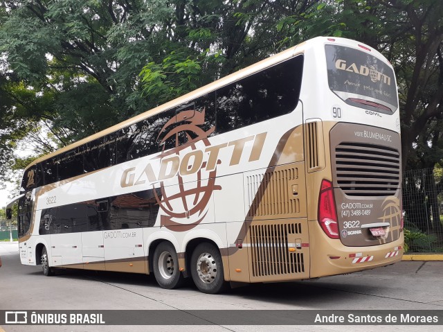 Auto Viação Gadotti 3622 na cidade de São Paulo, São Paulo, Brasil, por Andre Santos de Moraes. Número da foto: #8471542.