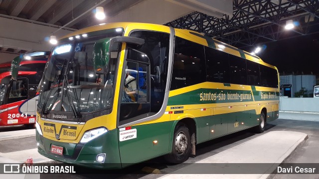 Viação Rápido Brasil 1005 na cidade de Santos, São Paulo, Brasil, por Davi Cesar. ID da foto: 8470663.