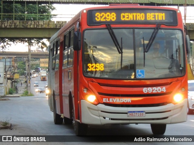 Viação Santa Edwiges 69204 na cidade de Contagem, Minas Gerais, Brasil, por Adão Raimundo Marcelino. ID da foto: 8472912.