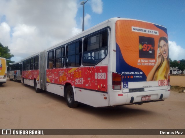 Reunidas Transportes Urbanos 0880 na cidade de Natal, Rio Grande do Norte, Brasil, por Dennis Paz. ID da foto: 8470196.