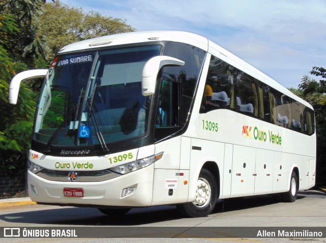 Auto Viação Ouro Verde 13095 na cidade de São Paulo, São Paulo, Brasil, por Allen Maximiliano. Número da foto: #8471370.