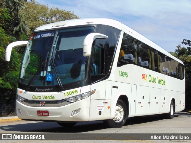 Auto Viação Ouro Verde 13095 na cidade de São Paulo, São Paulo, Brasil, por Allen Maximiliano. ID da foto: 8471370.