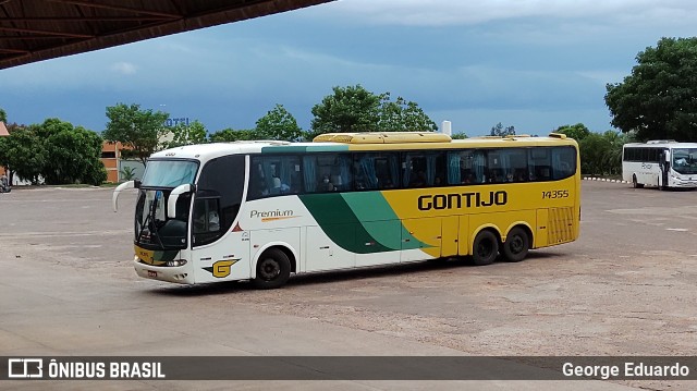 Empresa Gontijo de Transportes 14355 na cidade de Rondonópolis, Mato Grosso, Brasil, por George Eduardo. ID da foto: 8475778.