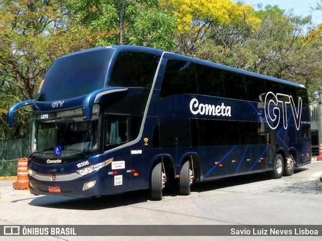 Viação Cometa 18306 na cidade de São Paulo, São Paulo, Brasil, por Savio Luiz Neves Lisboa. ID da foto: 8474860.