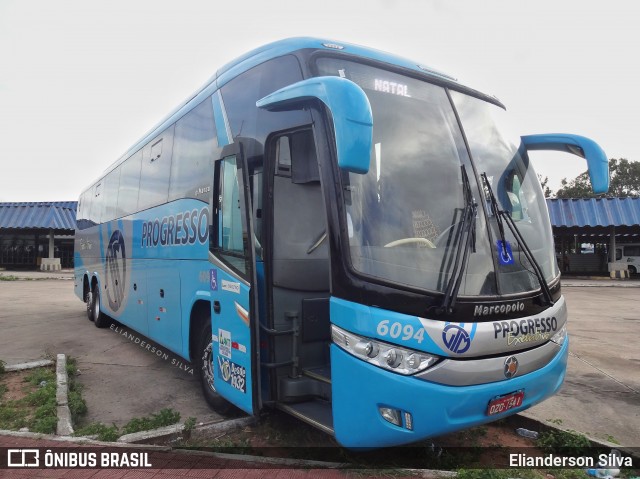 Auto Viação Progresso 6094 na cidade de Natal, Rio Grande do Norte, Brasil, por Elianderson Silva. Número da foto: #8475008.