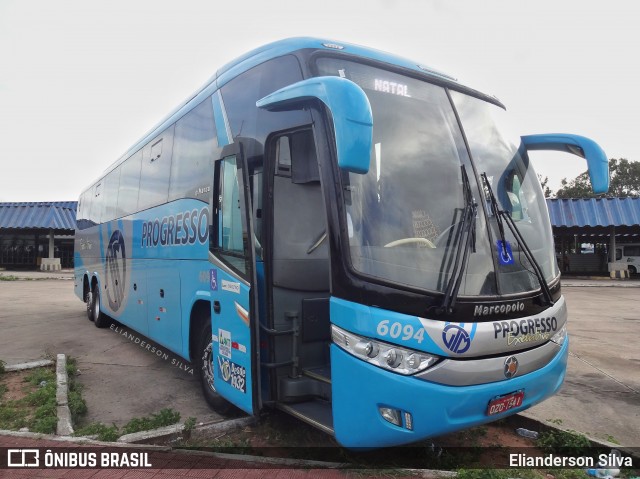 Auto Viação Progresso 6094 na cidade de Natal, Rio Grande do Norte, Brasil, por Elianderson Silva. ID da foto: 8475008.