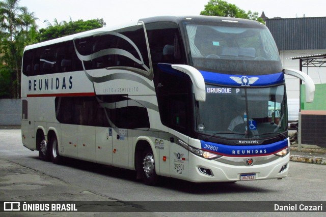 Reunidas Transportes Coletivos 39801 na cidade de Brusque, Santa Catarina, Brasil, por Daniel Cezari. Número da foto: #8473387.