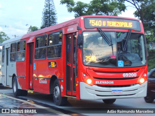 Viação Santa Edwiges 69200 na cidade de Belo Horizonte, Minas Gerais, Brasil, por Adão Raimundo Marcelino. ID da foto: 8475733.