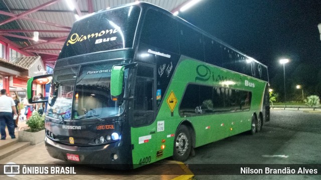 Diamond Bus Locação e Transportes 4400 na cidade de Perdões, Minas Gerais, Brasil, por Nilson Brandão Alves. ID da foto: 8474507.