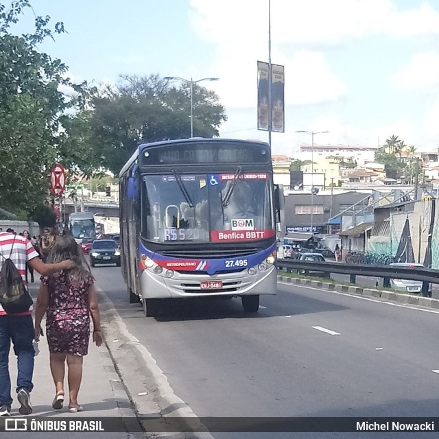 BBTT - Benfica Barueri Transporte e Turismo 27.495 na cidade de Itapevi, São Paulo, Brasil, por Michel Nowacki. Número da foto: #8474042.