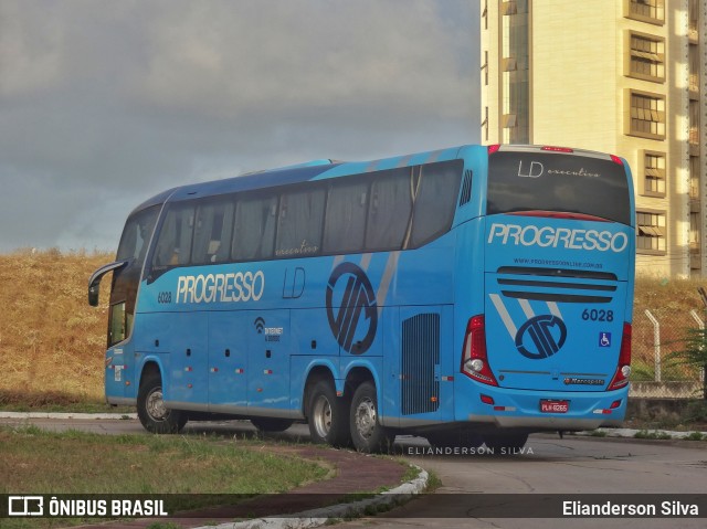 Auto Viação Progresso 6028 na cidade de Natal, Rio Grande do Norte, Brasil, por Elianderson Silva. Número da foto: #8475016.