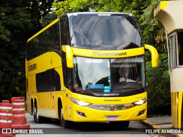 Viação Itapemirim 17201 na cidade de São Paulo, São Paulo, Brasil, por FELIPE ALMEIDA. Número da foto: #8473851.