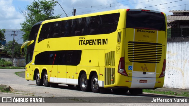 Viação Itapemirim 17033 na cidade de Recife, Pernambuco, Brasil, por Jefferson Nunes. Número da foto: #8474095.