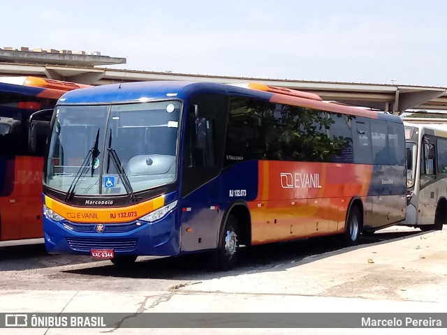 Evanil Transportes e Turismo RJ 132.073 na cidade de Rio de Janeiro, Rio de Janeiro, Brasil, por Marcelo Pereira. ID da foto: 8476531.