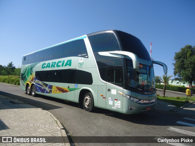 Viação Garcia 7167 na cidade de Ponta Grossa, Paraná, Brasil, por Carlynhos Piske. Número da foto: #8477331.