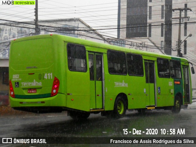 Viação Piauiense 01411 na cidade de Teresina, Piauí, Brasil, por Francisco de Assis Rodrigues da Silva. Número da foto: #8477699.