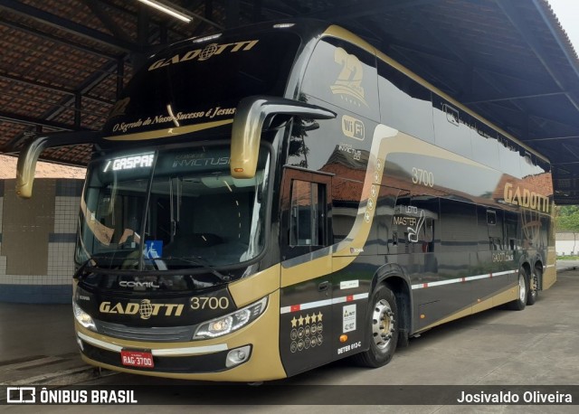 Auto Viação Gadotti 3700 na cidade de Embu das Artes, São Paulo, Brasil, por Josivaldo Oliveira. ID da foto: 8478541.