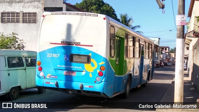 Nova Transporte 22167 na cidade de Vila Velha, Espírito Santo, Brasil, por Carlos Gabriel  Malacarne. ID da foto: 8476149.