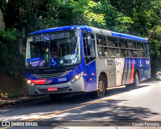 Viação Arujá 39.568 na cidade de Itaquaquecetuba, São Paulo, Brasil, por Cauan Ferreira. Número da foto: #8477529.