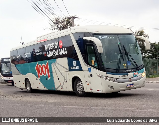 Auto Viação 1001 RJ 108.376 na cidade de Niterói, Rio de Janeiro, Brasil, por Luiz Eduardo Lopes da Silva. ID da foto: 8478742.