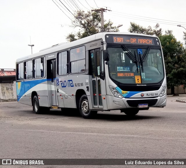 Rio Ita RJ 152.195 na cidade de Niterói, Rio de Janeiro, Brasil, por Luiz Eduardo Lopes da Silva. Número da foto: #8478757.