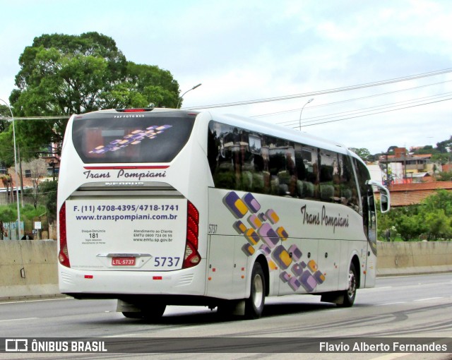 Trans Pompiani 5737 na cidade de Mairinque, São Paulo, Brasil, por Flavio Alberto Fernandes. Número da foto: #8480532.