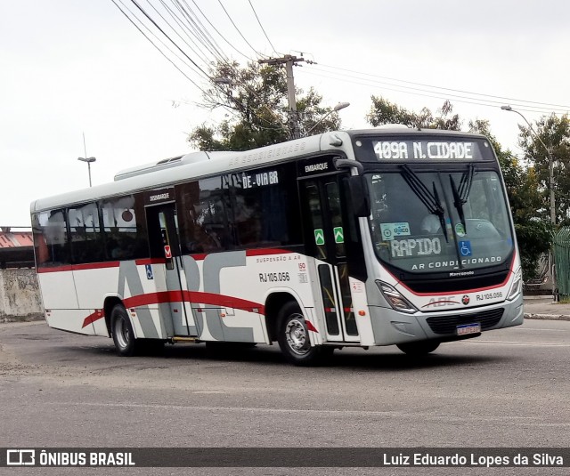 Auto Viação ABC RJ 105.056 na cidade de Niterói, Rio de Janeiro, Brasil, por Luiz Eduardo Lopes da Silva. ID da foto: 8478755.